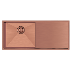 Crauf Via Bella 6071 Evye Tek Gözlü Sağ Damlalıklı 80x45 cm Royal Bronze (Bakır)
