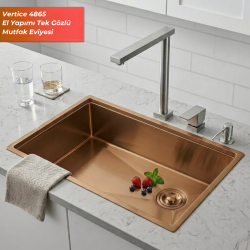 Crauf Vertice 4865 Evye Tek Gözlü 65x48 cm Royal Bronze (Bakır) uygulama örneği