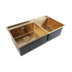 Crauf Poli Duo 6311 Evye Çift Gözlü 86x51 cm Imperial Gold (İpeksi Altın)