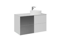 Creavit Duo Lavabo Dolabı 120cm Mat Beyaz