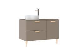 Creavit Patara Çekmeceli Lavabo Dolabı 100cm Cappucino