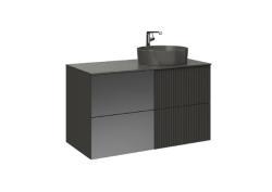 Creavit Duo Lavabo Dolabı 100cm Antrasit