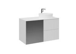 Creavit Duo Lavabo Dolabı 100cm Mat Beyaz