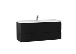 Creavit Alinda Lavabo Dolabı 120cm Parlak Siyah