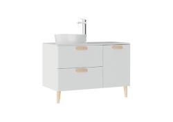 Creavit Patara Çekmeceli Lavabo Dolabı 100cm Beyaz