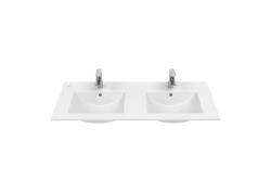 Creavit Su Etajerli Çiftli Lavabo 121 cm Beyaz