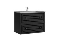 Creavit Kayra Çekmeceli Lavabo Dolabı 80cm Mat Antrasit