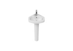 Creavit Vitroya Köşe Lavabo 45 cm Beyaz