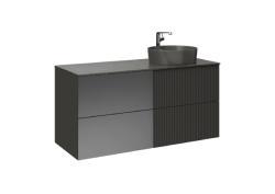 Creavit Duo Lavabo Dolabı 120cm Antrasit