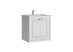 Creavit Kayra Kapaklı Lavabo Dolabı 60cm Mat Beyaz