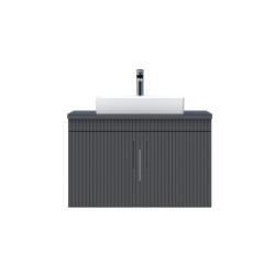 Creavit E10 Lav. Dlb. 85cm Kapaklı CamTezg ANT Antrasit