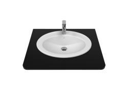 Creavit Tezgah Üstü Oval Lavabo 46*58 cm Beyaz