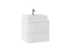 Creavit Alinda Lavabo Dolabı Tablalı 60cm Parlak Beyaz