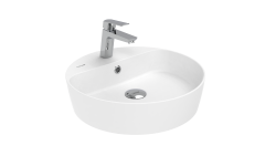 Creavit Loop Yuvarlak Çanak Lavabo Ø45 cm Mat Beyaz