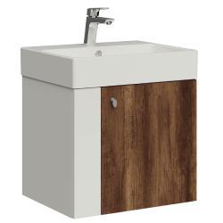 Creavit Font Lavabo Dolabı 50cm Barok Beyaz Barok