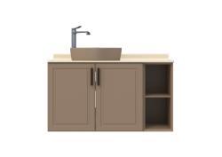 Creavit Perra Lav.d. 80+25cm Kap. Latte