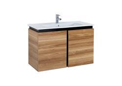 Creavit Verti Kapaklı Lavabo Dolabı 80cm Açık Ceviz