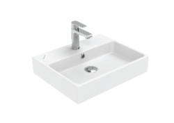 Creavit Next Tezgah Üstü Kare Lavabo 40x50cm Beyaz