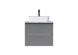 Creavit E10 Lav. Dlb. 65cm 2 Çekm.Gra.Tezg GRI
