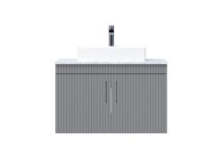Creavit E10 Lav. Dlb. 85cm Kapaklı Gra.Tezg GRI