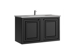 Creavit Kayra Kapaklı Lavabo Dolabı 100cm Mat Antrasit