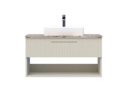 Creavit E10 Lav.Dlb100cm 1Çekm.Raflı.Gra.Tez DAF Dafne
