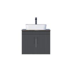 Creavit E10 Lav. Dlb. 65cm Kapaklı Gra.Tezg ANT Antrasit