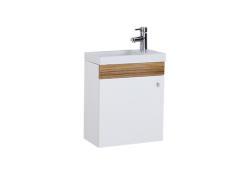 Creavit Elmas Lavabo Dolabı 45cm Beyaz Parlak Belly