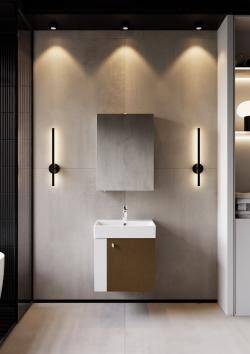Creavit Font Lavabo Dolabı 50cm Bakır Beyaz Bakır BANYO TAKIM