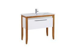 Creavit Mask Lavabo Dolabı 100cm Kayın-beyaz