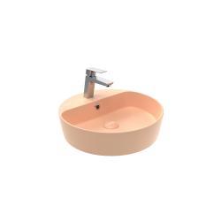 Creavit Loop Yuvarlak Çanak Lavabo Ø45 cm Şeftali Tüyü