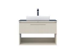 Creavit E10 Lav.Dlb.85cm 1Çekm. Raflı CamTez DAF Dafne