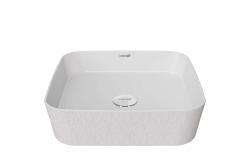 Creavit Loop Kare Çanak Lavabo 40 cm Selçuklu Rölyef Uygulamalı
