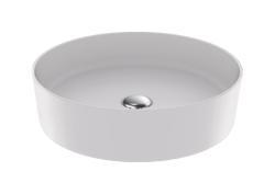Creavit Loop Yuvarlak Çanak Lavabo 45 cm Mat Beyaz