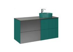 Creavit Duo Lavabo Dolabı 120cm Mint Yeşil