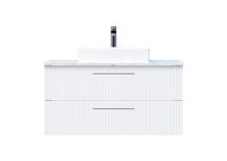 Creavit E10 Lav. Dlb. 100cm 2 Çekm.Gra.Tezg BYZ Beyaz