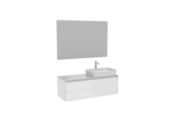 Creavit Flat Lavabo Dolabı 120 cm Mat Beyaz