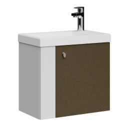 Creavit Forest Lavabo Dolabı 50cm Beyaz Bakır
