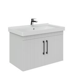Creavit D20 80 cm Kapaklı Lavabo Dolabı Mat Beyaz