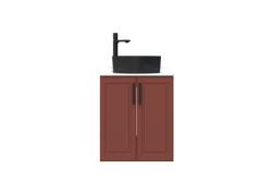 Creavit Perra Lavabo Dolabı 60cm Kapaklı Tarçın