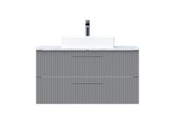 Creavit E10 Lav. Dlb. 100cm 2 Çekm.Gra.Tezg GRI