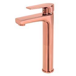 Creavit Sharp Uzun Lavabo Armatürü Rose Gold