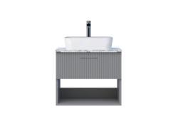 Creavit E10 Lav.Dlb.65cm 1Çekm.Raflı.Gra.Tez.GRI
