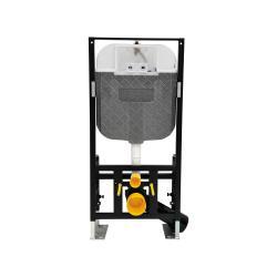 Creavit Asma Klozetler İçin Alçıpan Duvar İçi Yere Montaj Uygulamalı Set 3-6L Gövde