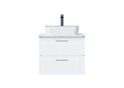 Creavit E10 Lav. Dlb. 65cm 2 Çekm.Gra.Tezg BYZ Beyaz
