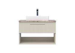 Creavit E10 Lav. Dlb. 85cm 1 Çekm. Raflı DAF Dafne