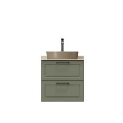 Creavit Perra Lavabo Dolabı 60cm İki Çek.Zeytuni