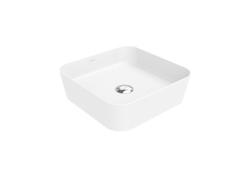 Creavit Loop Kare Çanak Lavabo 40 cm Beyaz