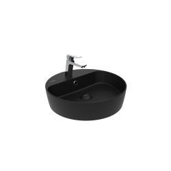 Creavit Loop Yuvarlak Çanak Lavabo Ø45 cm Kömür Karası