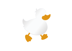 Creavit Ducky Büyük Ayna Ördek Figürlü
